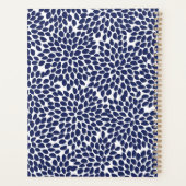 Style Abstrait motif floral bleu personnalisé (Dos)