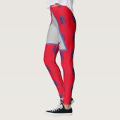 Style aigle rouge et bleu Design moderne Leggings (Gauche)