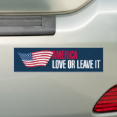 -Style America Love of laat Bumpersticker achter (Op auto)