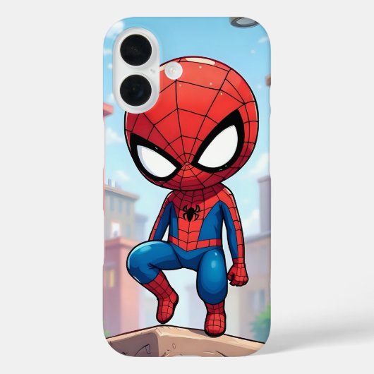 Style Anime Spider-Man | Cool iPhone 16 Coque (Verso)