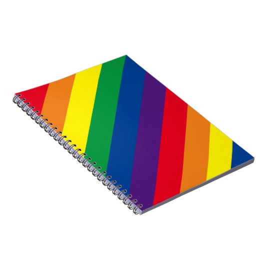 Style années 80 Arc en arc-en-ciel Carnet spiral r (Côté Droit)