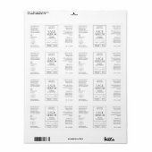 Style apothecaire Étiquette de bouteille cosmétiqu (Feuille entière)