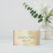 style aquarelle carte de visite personnalisé doubl (Debout devant)