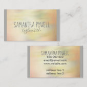 style aquarelle carte de visite personnalisé doubl (Devant / Derrière)