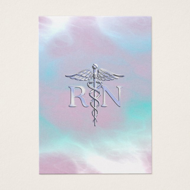 Style Argent RN Caduceus Médicale Mère Pearl (Devant)