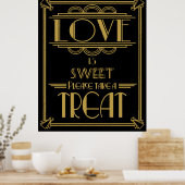 Style Art déco 20's Sweet table print (Cuisine)