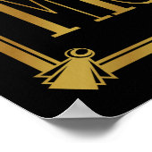 Style Art Déco 20's texte NOIR DÉCOMPORTEZ-VOUS (Coin)