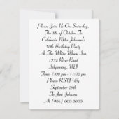 Style Art Déco Art Déco du Parti Invitation (Dos)