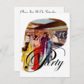 Style Art Déco Art Déco du Parti Invitation (Devant / Derrière)