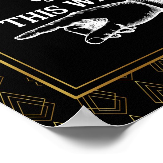 Style Art déco moderne DE CETTE FAÇON POINTING FIN (Coin)