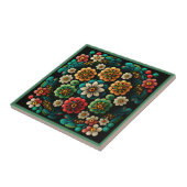 Style Art déco motif céramique carreaux (Côté)