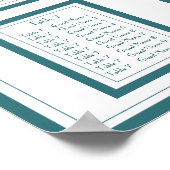 Style Art Déco Peacocks Mariage Seasting Chart (Coin)