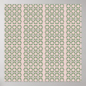 Style Art déco rose vif et vert sage (Devant)