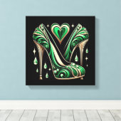Style Art Déco Stilett vert (Insitu (Plancher de Bois))