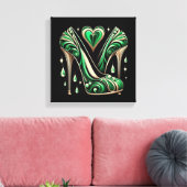 Style Art Déco Stilett vert (Insitu(Salon))