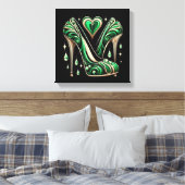 Style Art Déco Stilett vert (Insitu(Chambre))