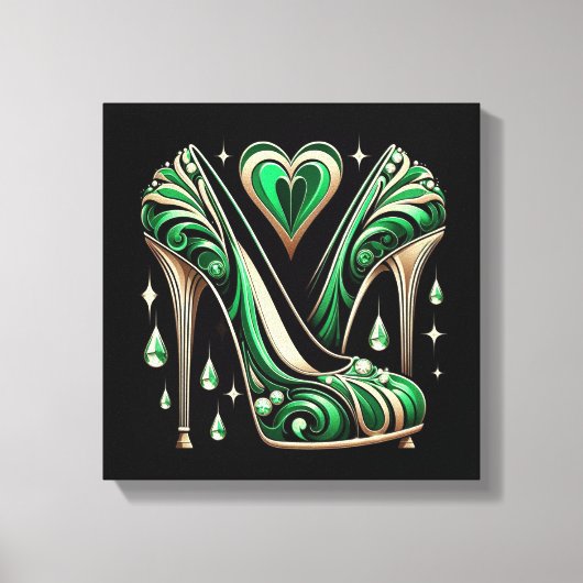 Style Art Déco Stilett vert (Recto)