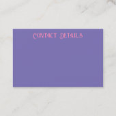 STYLE ART&DESIGN carte de visite (Dos)