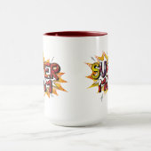 Style bande dessinée Super Mom2 Mug (Centre)