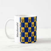 Style Barbados Drapeau café Mug (Gauche)