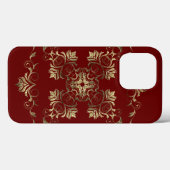 Style baroque fleuri.  coque iPhone (Verso (horizontal))