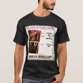 Style Basic Dark T-Shirt Happy Mariage Texte Image (Devant)