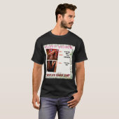 Style Basic Dark T-Shirt Happy Mariage Texte Image (Devant entier)