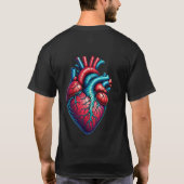 Style : Basique T-shirt foncé Heartbeat (Dos)