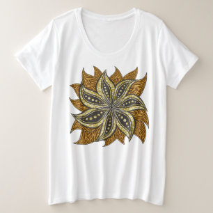 Style Batik Floral Abstrait africain