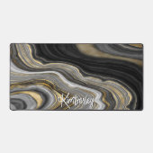 Style Black Gold Agate Geode Personnalisé (Recto)