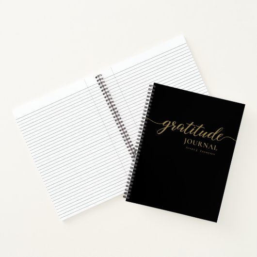 Style Black or Personnalisé Journal de Gratitude (Intérieur)
