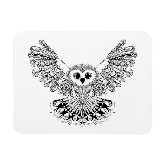 Style Black Owl Magneet (Horizontaal)