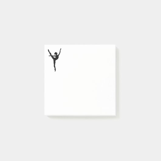 Style Black silhouette ballet danseres Post-it® Notes (Voorkant)