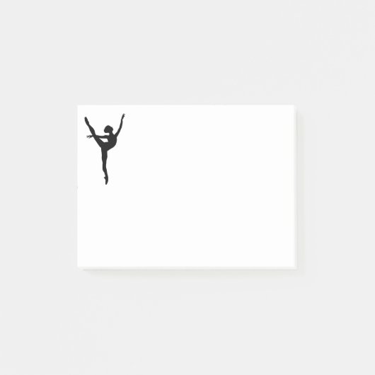 Style Black silhouette ballet danseres Post-it® Notes (Voorkant)