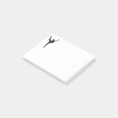 Style Black silhouette ballet danseres Post-it® Notes (Schuin)