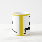 Style Blanc / Jaune : Mug Classique / Coupe Café (Centre)
