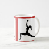 Style blanc / rouge : Mug classique / Coupe café (Devant droit)