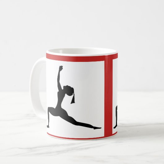 Style blanc / rouge : Mug classique / Coupe café (Devant gauche)