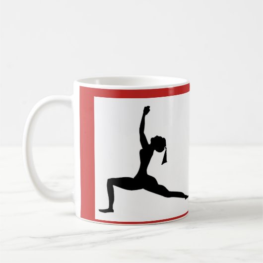 Style blanc / rouge : Mug classique / Coupe café (Gauche)