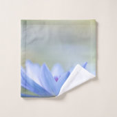 Style bleu Lotus paysage de fleurs, Zen (Gant de toilette)