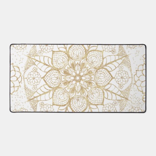 Style Boho Blanc Or Mandala Floral (Recto)