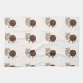 Style Boho Bohemian Minimalist Art Serviette de cu (Horizontal)