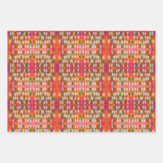 Style Boho Feuille Abstrait et lumineux (Devant 3)