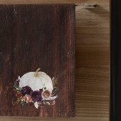 Style bois Automne Blanc Citrouille Rustique