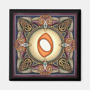 Style C, "0" - magnet celtique de nombre