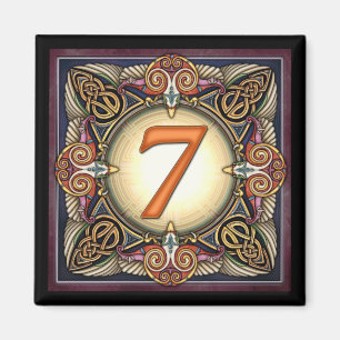 Style C, "7" - magnet celtique de nombre