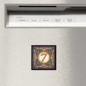 Style C, "7" - Magnets de nombre celtique (In Situ (Lave-vaisselle))