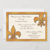 Style campagnard Fleur de Lis Invitations (Devant)