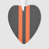 Style Carbone d'impression d'accents orange sporti (devant)