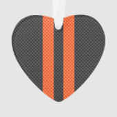 Style Carbone d'impression d'accents orange sporti (dos)